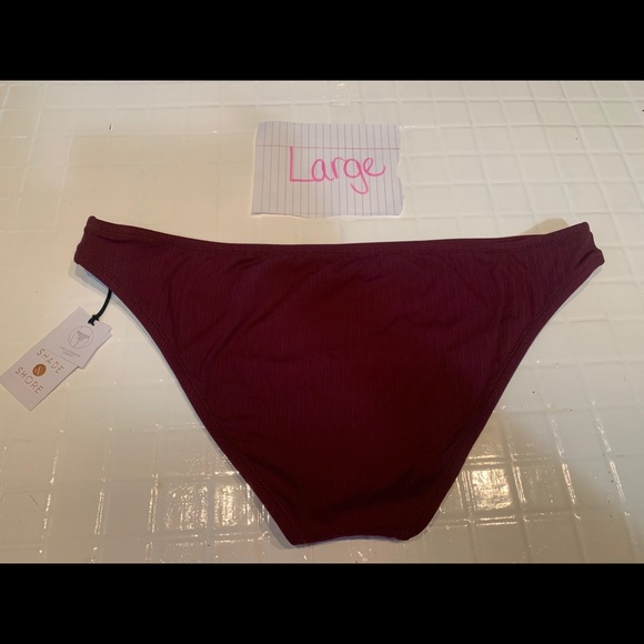 Swimsuit bottoms- Burgundy- Brand New. Large - Picture 2 of 2